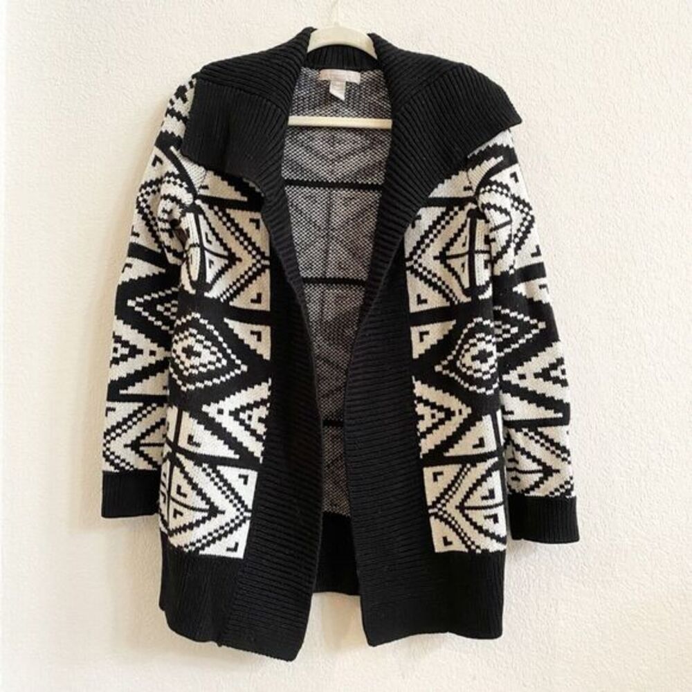 Banana Republic Italian Yarn Merino Wool Blend Shawl Open‎ Front Cardigan XS